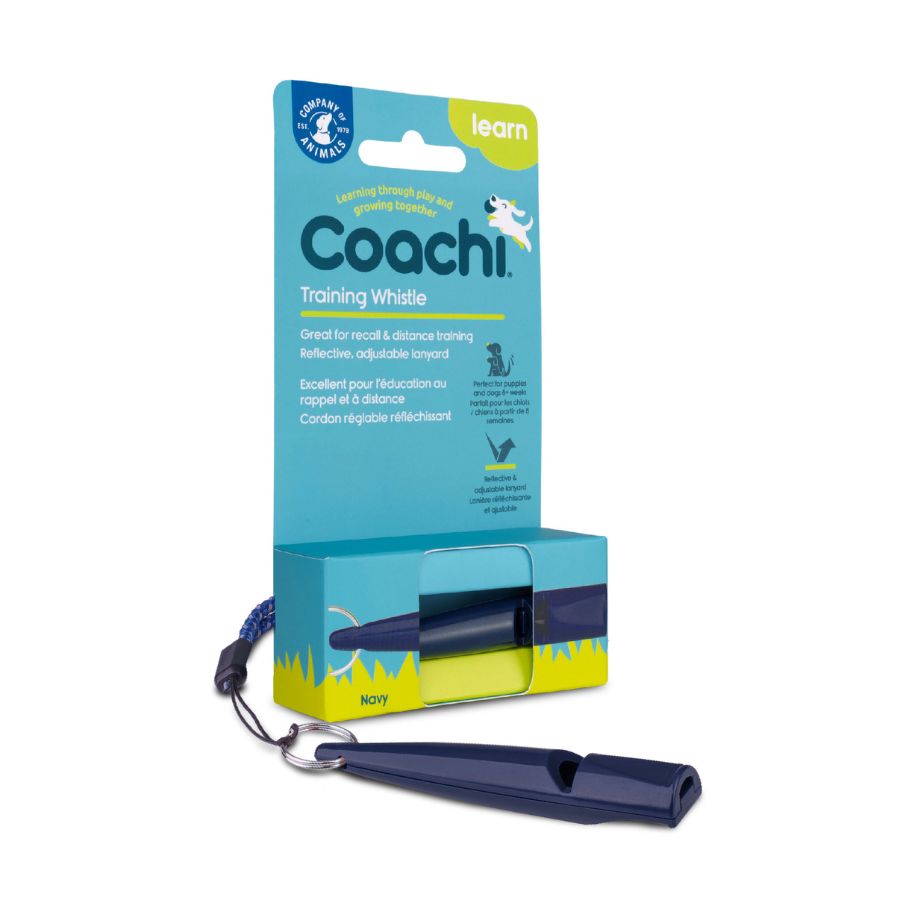 Silbato de entrenamiento Coachi azul marino