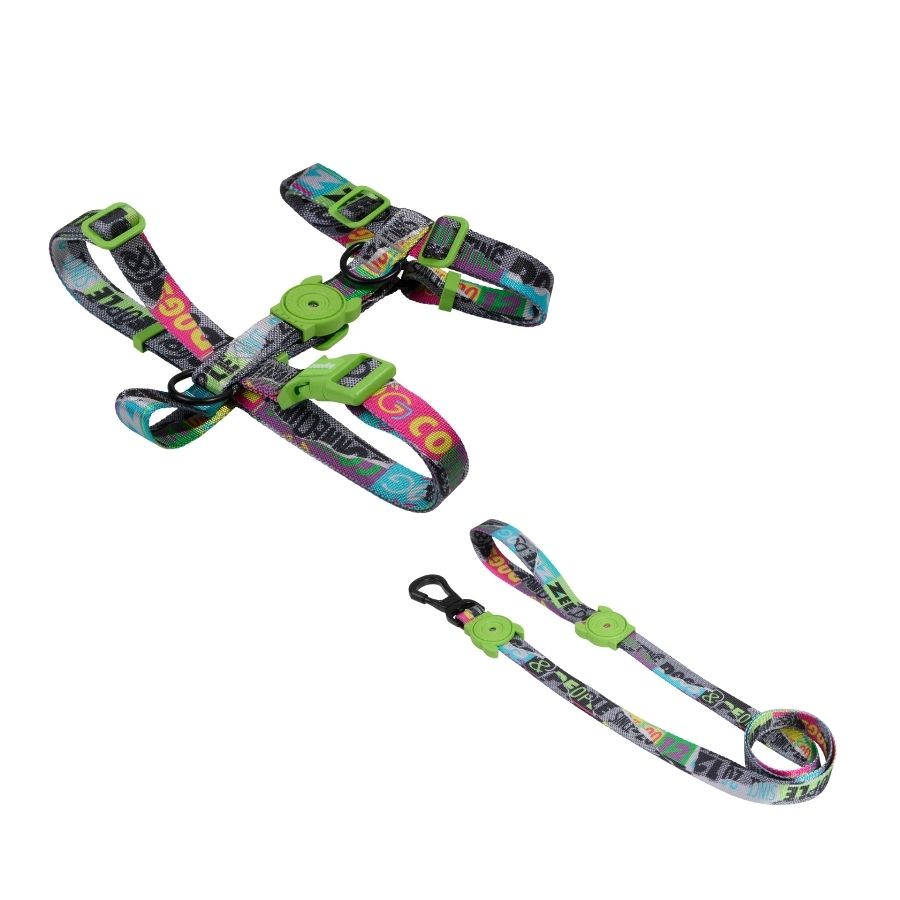 Lords of zee.town manifesto harness + leash set, , large image number null