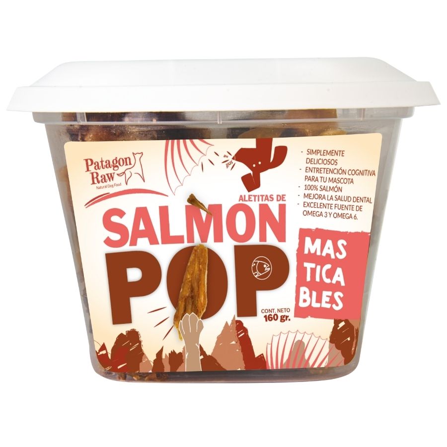 Salmón pop 100% pavo deshidratado 160GR, , large image number null