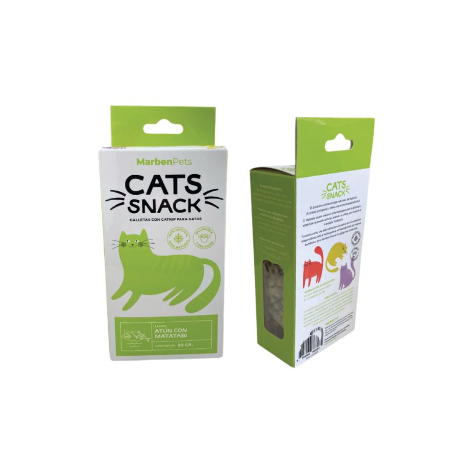 Galletas con hierba gatera para gatos sabor atún con matatabi 80GR