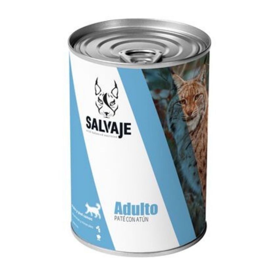 Salvaje gato adulto pate con atún 400GR