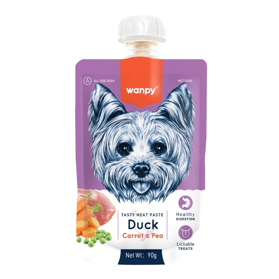Dog tasty meat paste: pato + zanahoria & arveja 90GR, , large image number null