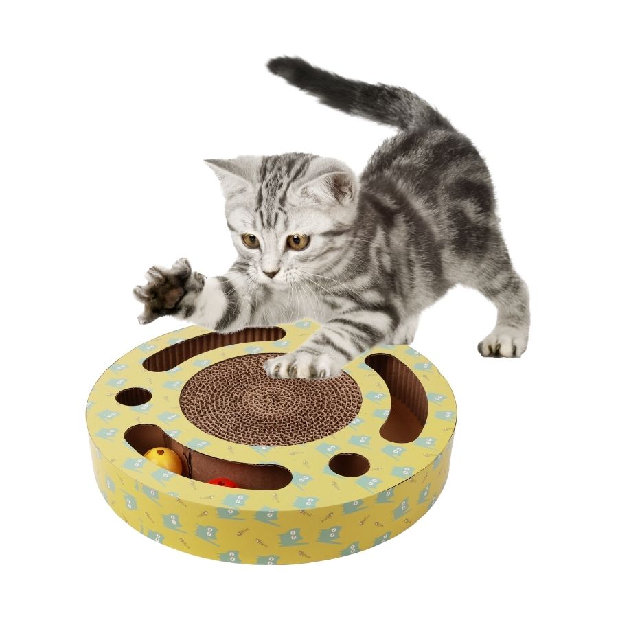 Pelusa rascador de cartón jugar y rascar, , large image number null