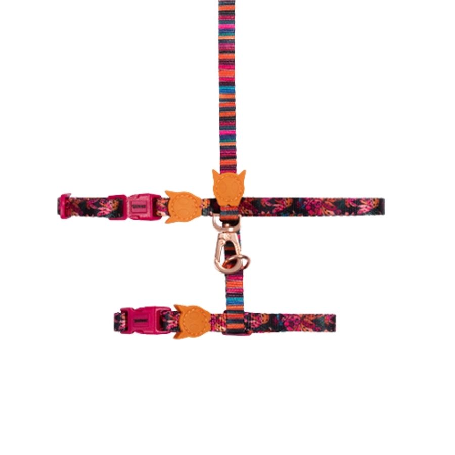 Set de arn&eacute;s y correa selva para gatos, , large image number null