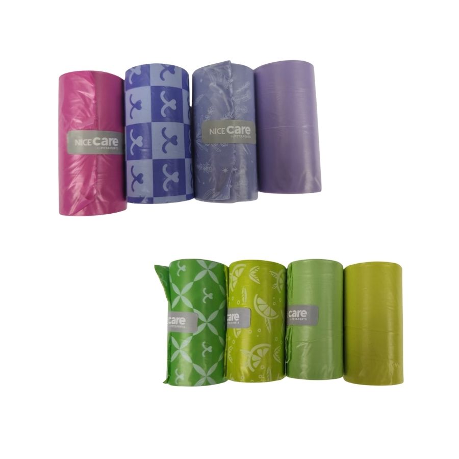 Bolsas recoge fecas mix lavanda/limón 20x15