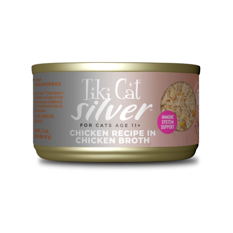Tiki cat silver alimento h&uacute;medo para gatos de pollo 68GR, , large image number null