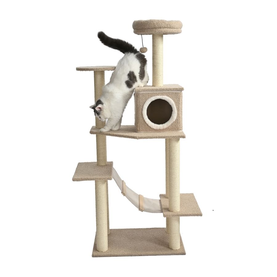 Torre de escalada y escondite de m&uacute;ltiples niveles de la colecci&oacute;n boucle, , large image number null