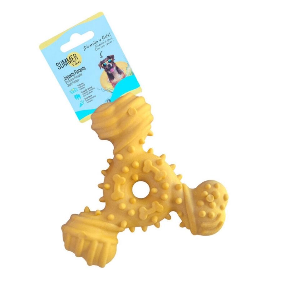 Summer Vibes Juguete de verano color amarillo para perros, , large image number null