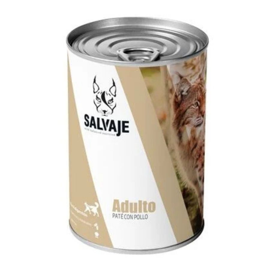 Salvaje gato adulto pate con pollo 400GR