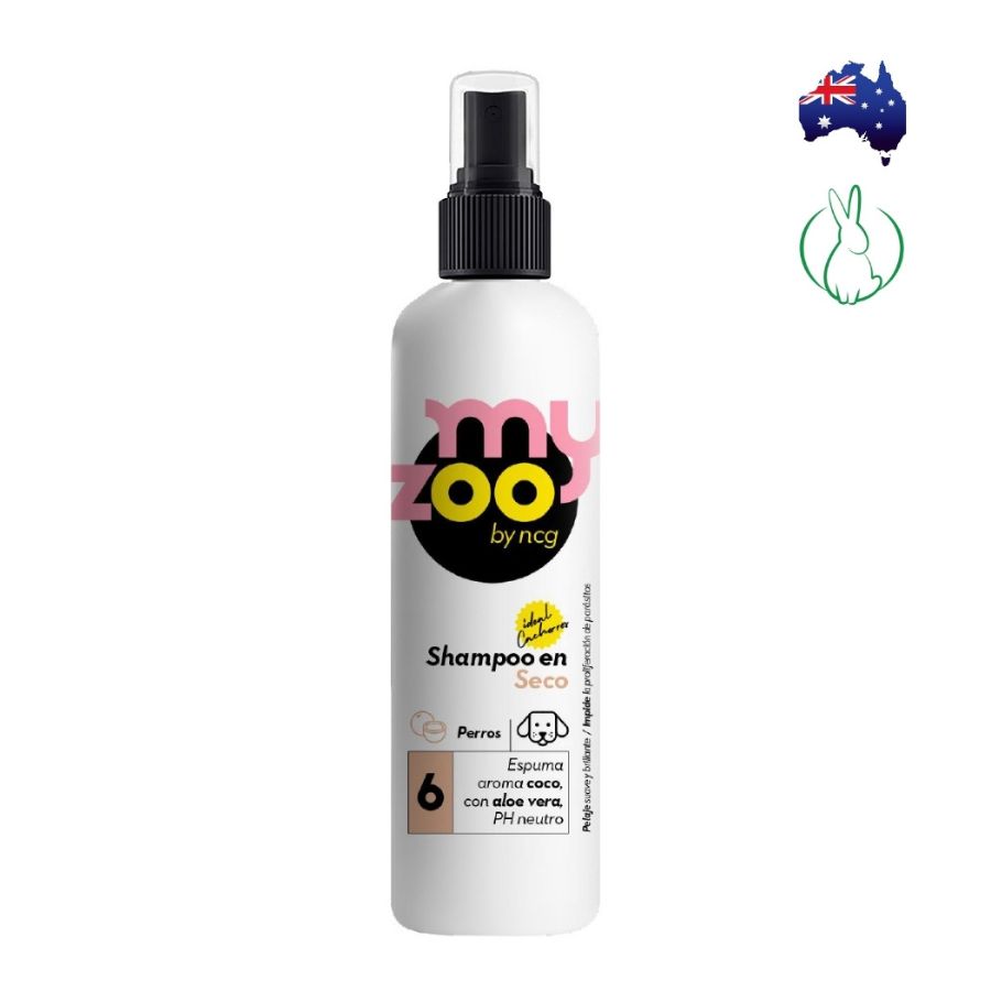 My Zoo Shampoo Seco Espuma Perro Coco Aloe Vera 250CC