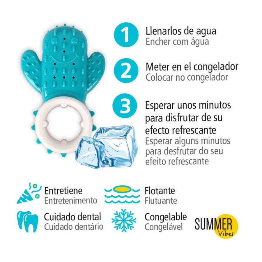 Summer Vibes Juguete refrescante cactus dental para perros, , large image number null