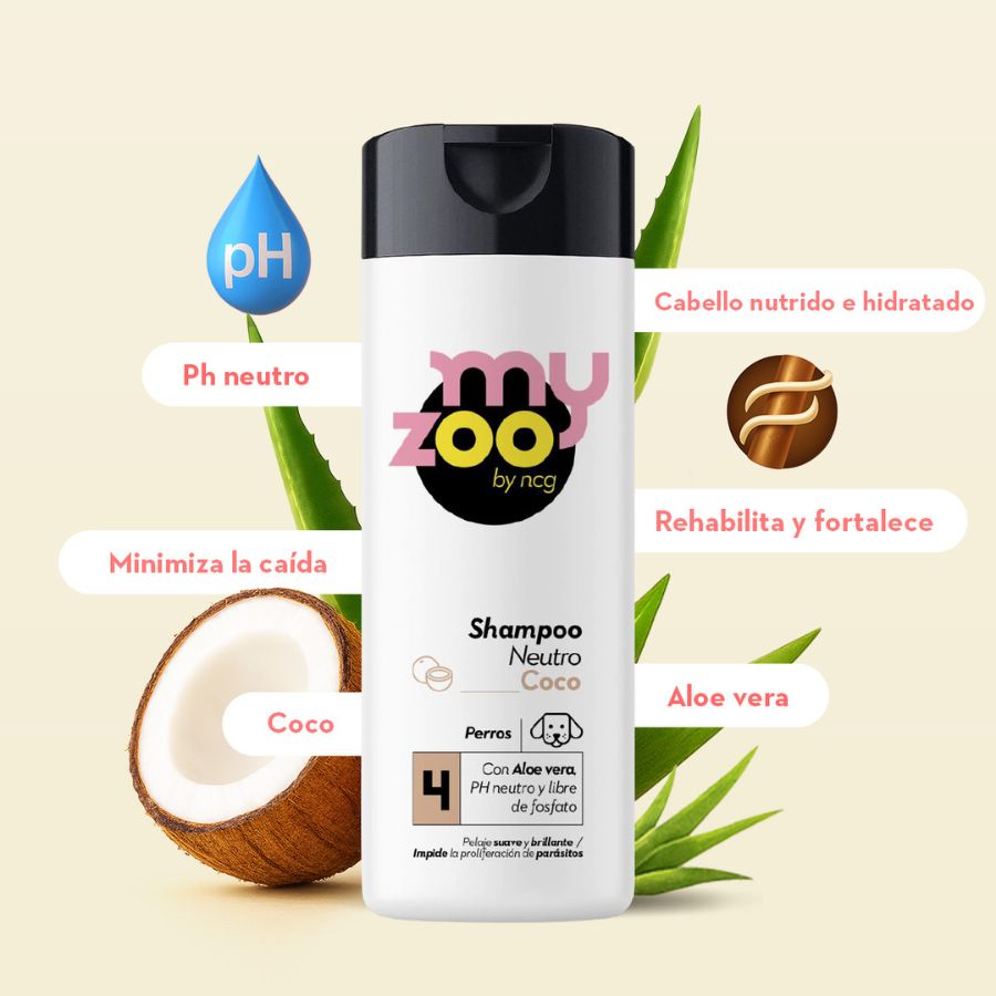 My Zoo Shampoo Neutro Coco Aloe Vera   420CC, , large image number null
