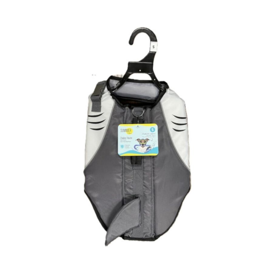 Summer Vibes Salvavidas para verano estilo tiburon para perros, , large image number null