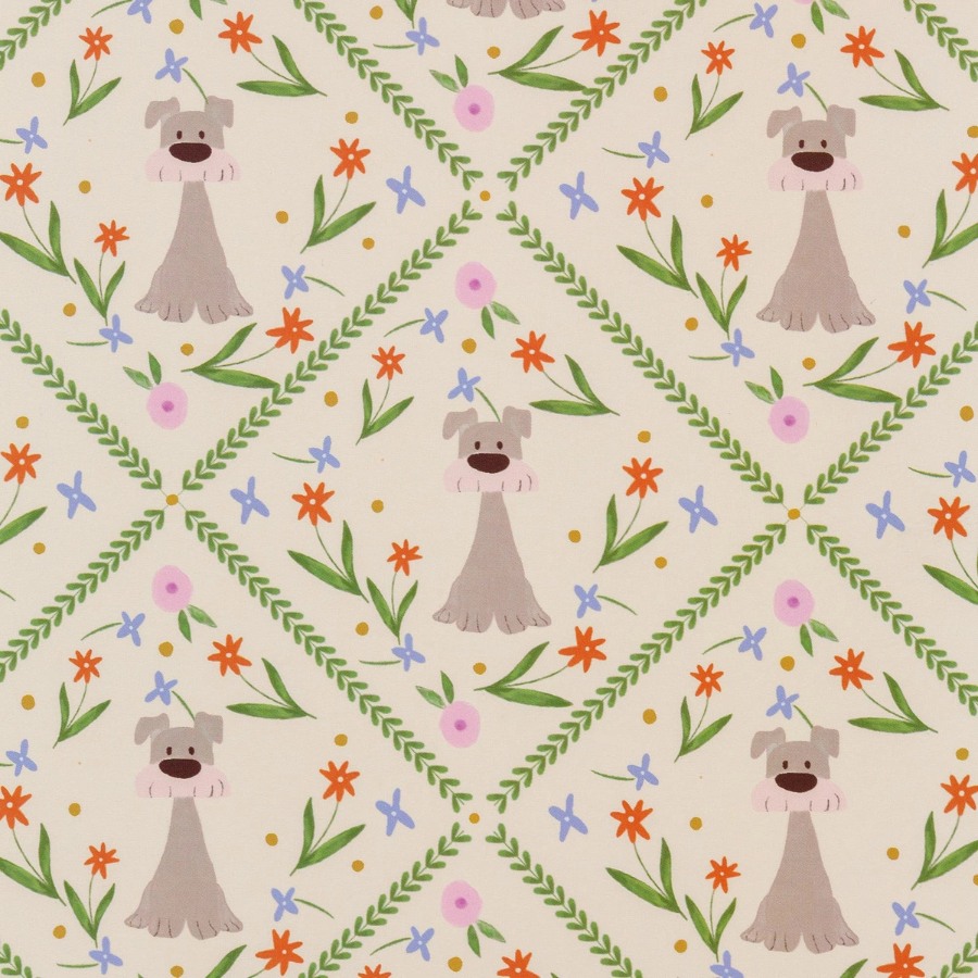 Yay! paper cuaderno cuadriculado td perro floral, , large image number null