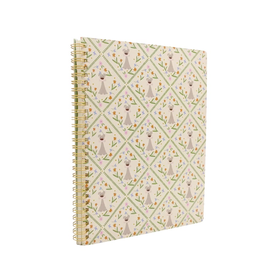 Yay! paper cuaderno cuadriculado td perro floral, , large image number null