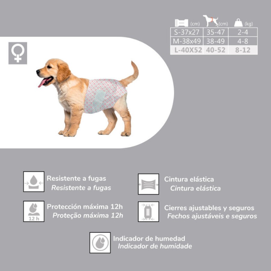Nice Care Pa&ntilde;ales desechables para perros hembra, , large image number null
