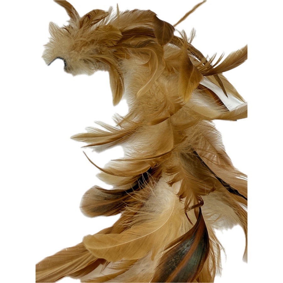 Juguete cazador de ca&ntilde;a interactiva para gatos con plumas reales, , large image number null