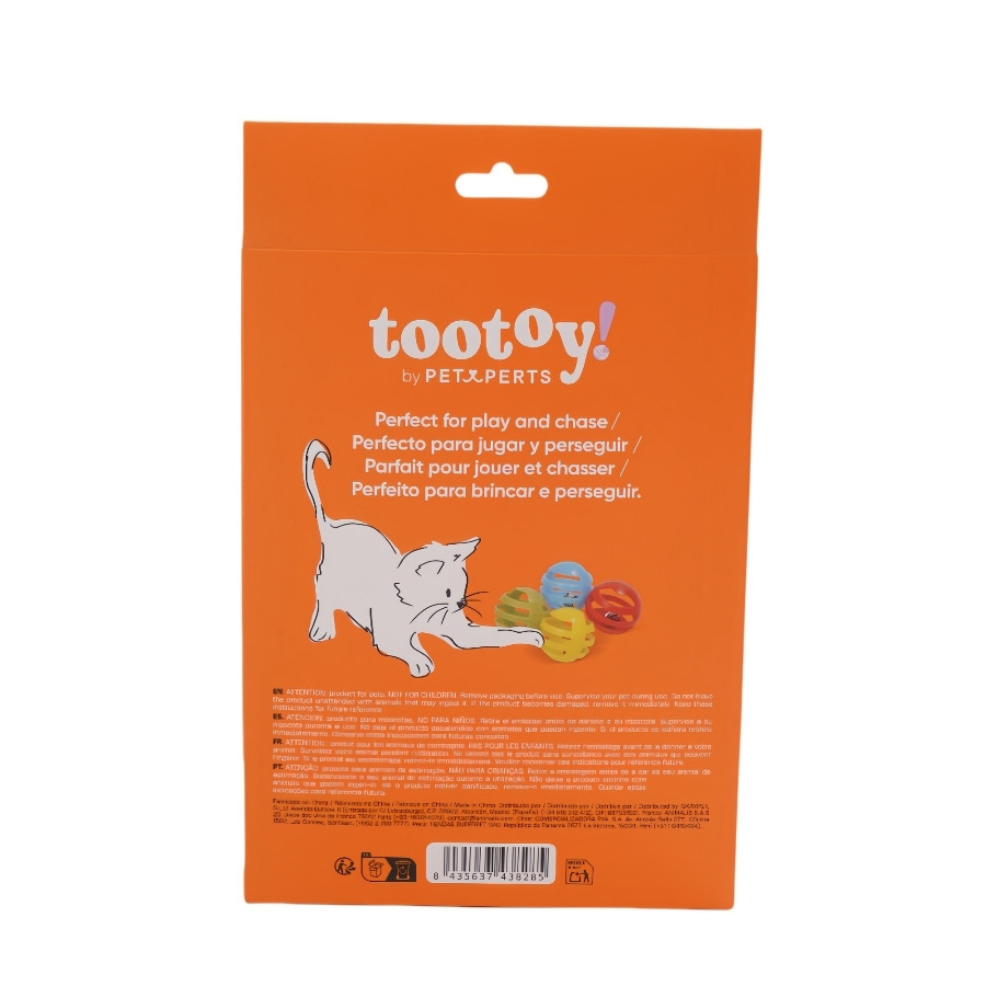 Tootoy! juguete pelota ranurada para gato, , large image number null