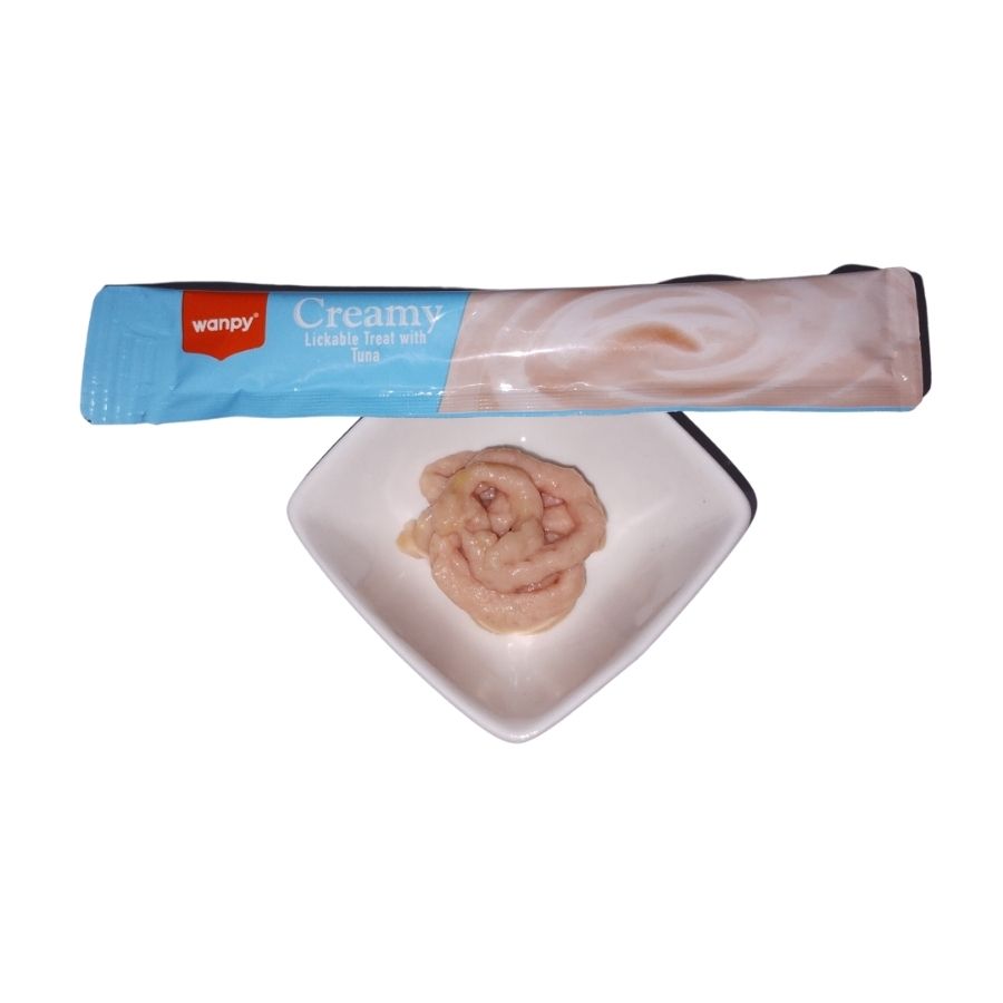 Wanpy Snack cremoso para gatos sabor at&uacute;n 70GR sin granos, , large image number null