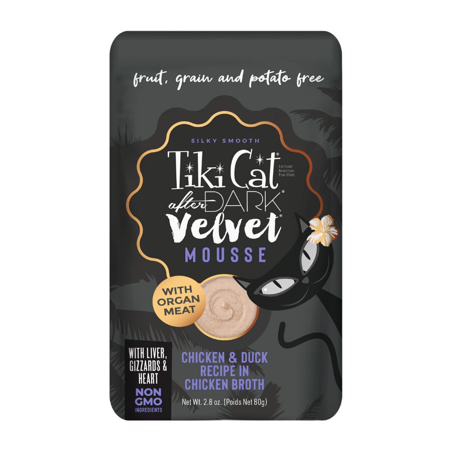 Tiki cat after dark velvet mousse pollo y pato 80GR, , large image number null