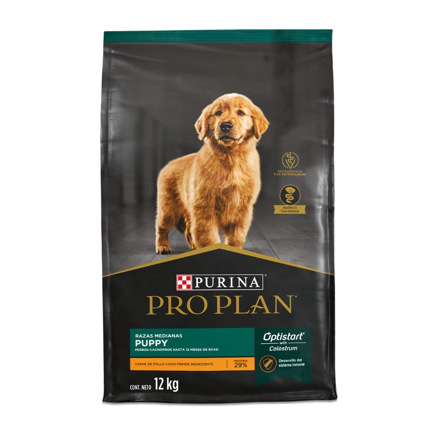 Alimento seco para perros PRO PLAN&reg; Cachorro razas mediana 12KG, , large image number null