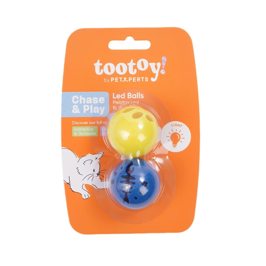 Tootoy! juguete set de pelotas led para gato, , large image number null