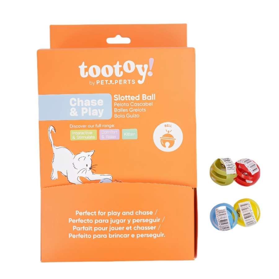 Tootoy! juguete pelota ranurada para gato, , large image number null