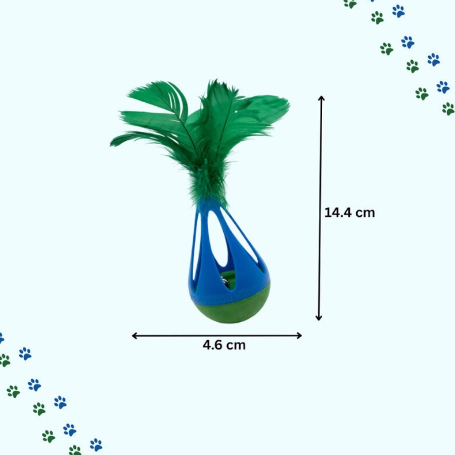 Playology juguete interactivo de equilibrio con pluma para gato, , large image number null