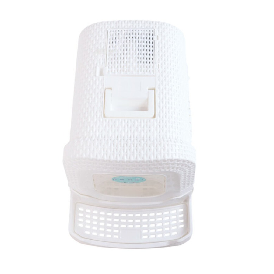 Arenero cerrado para gatos tipo rat&aacute;n blanco con filtro y pala, , large image number null