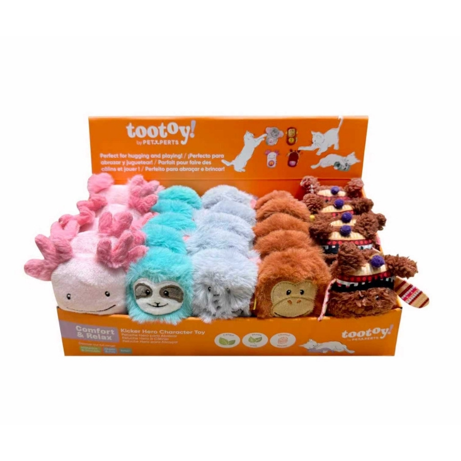 Tootoy! comfort & relax juguete surtido kicker hero para gatos, , large image number null