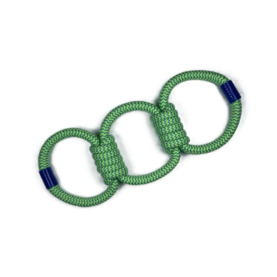 Tootoy! juguete cuerda de tres nudos para perro