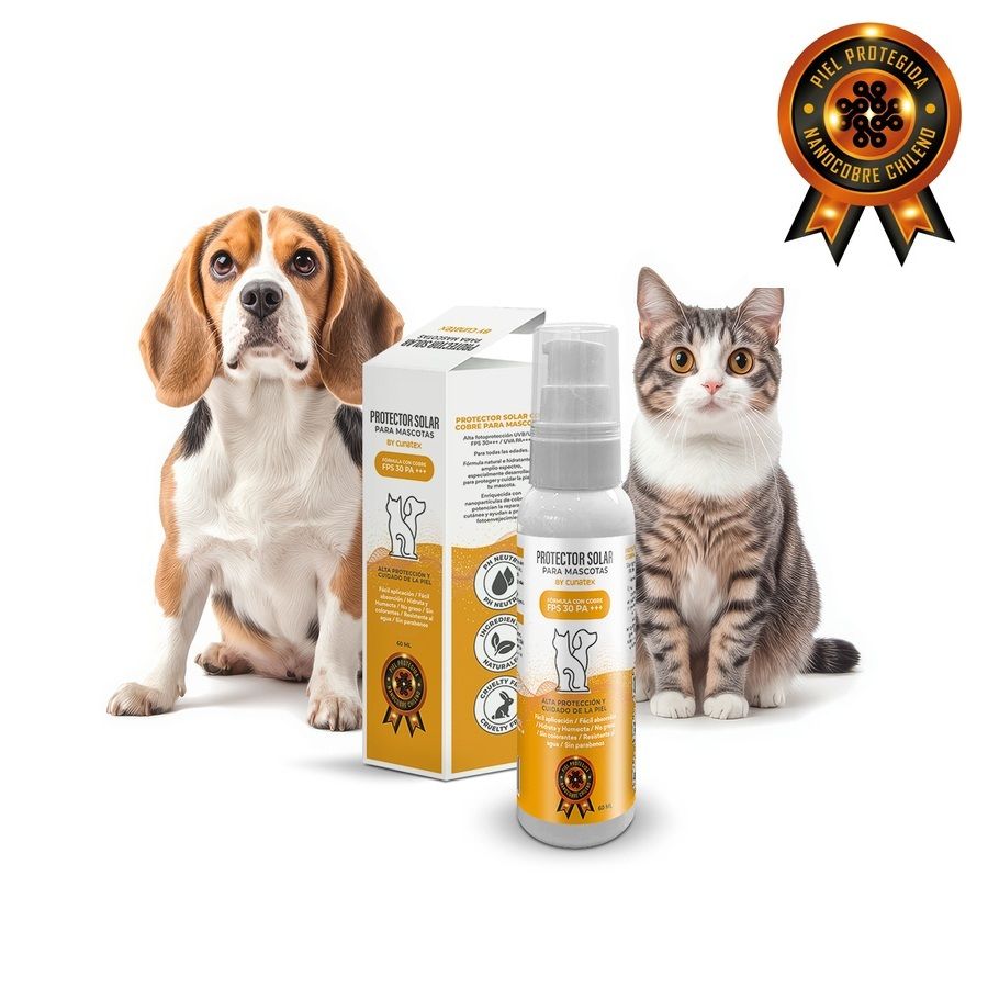 Cunatex bloqueador solar para mascotas con nano cobre 60ML, , large image number null