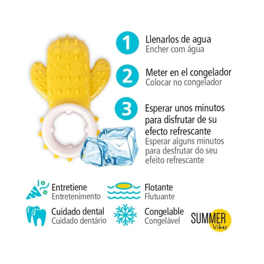 Summer Vibes Juguete refrescante cactus dental para perros, , large image number null