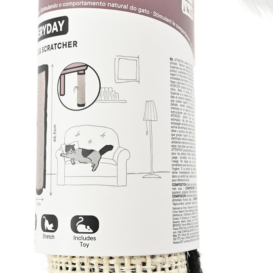 Tito rascador de sisal pata de mesa, , large image number null