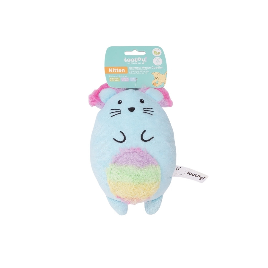 Tootoy! juguete de peluche rat&oacute;n arco&iacute;ris para gato, , large image number null