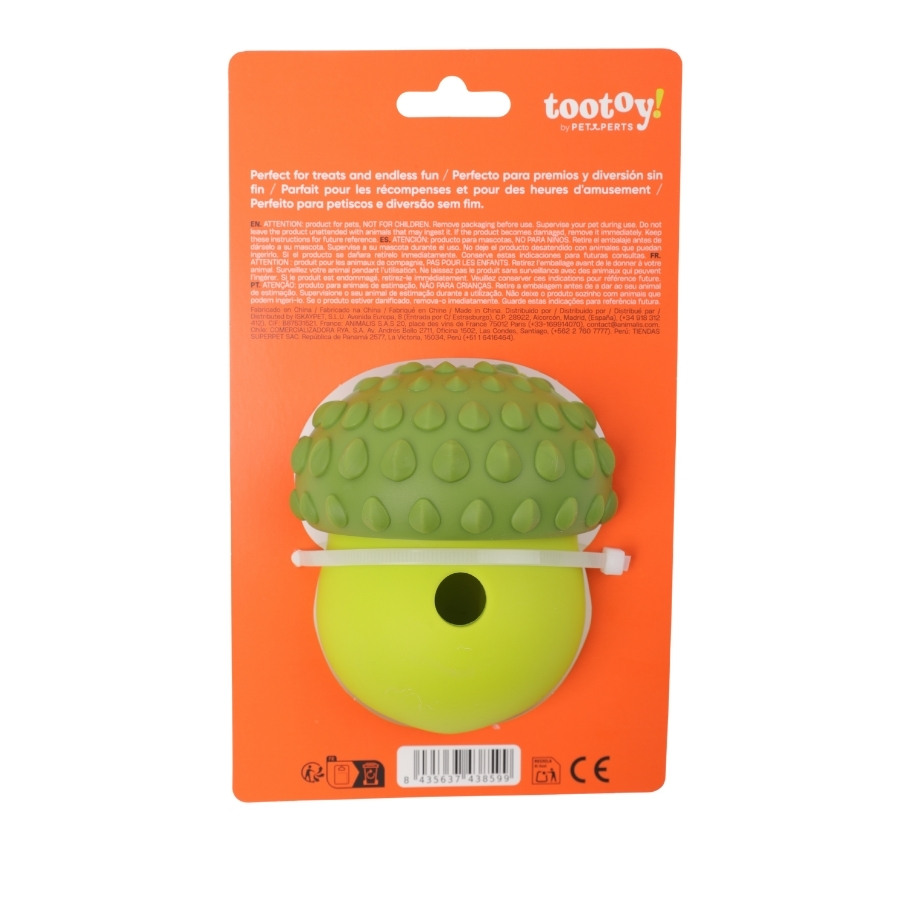 Tootoy! juguete mordedor bellota dispensador de premios para perro, , large image number null