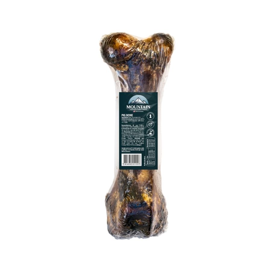 Mountain snack natural para perro f&eacute;mur de cerdo