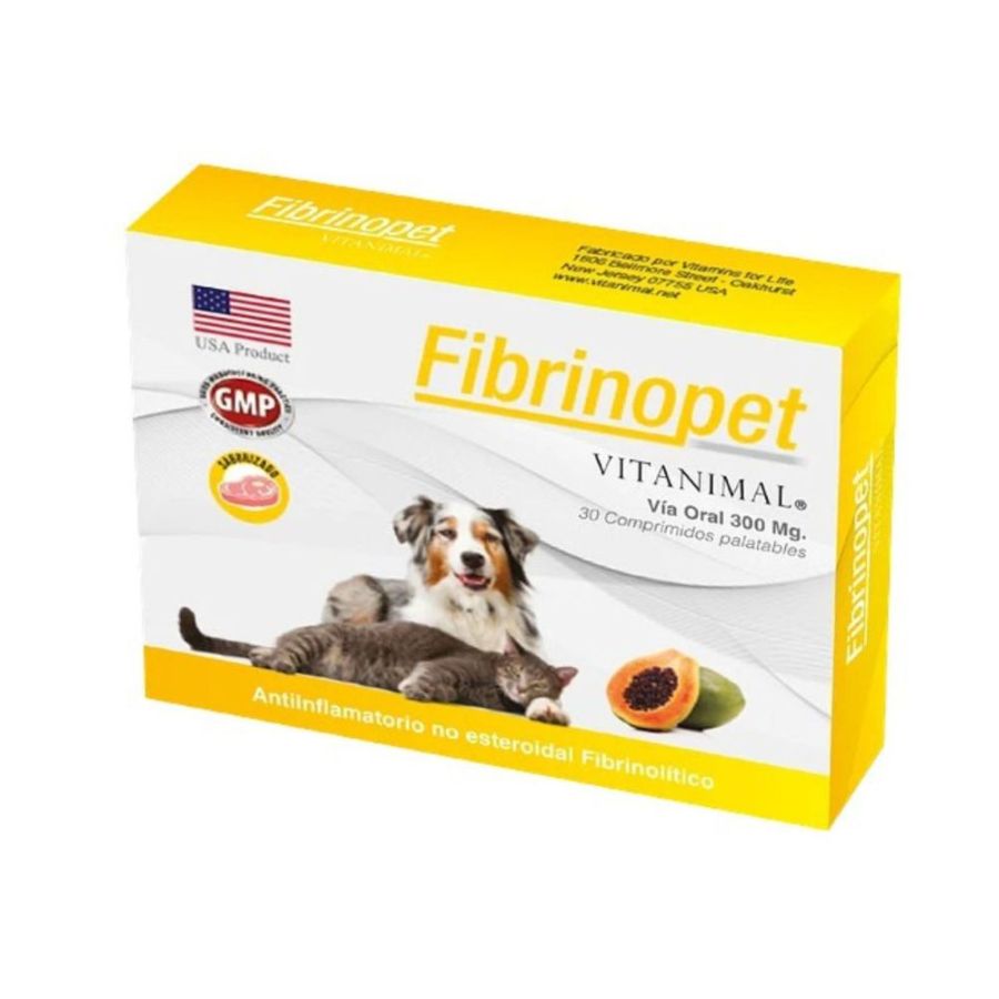 Fibrinopet x 30 comp para perros y gatos