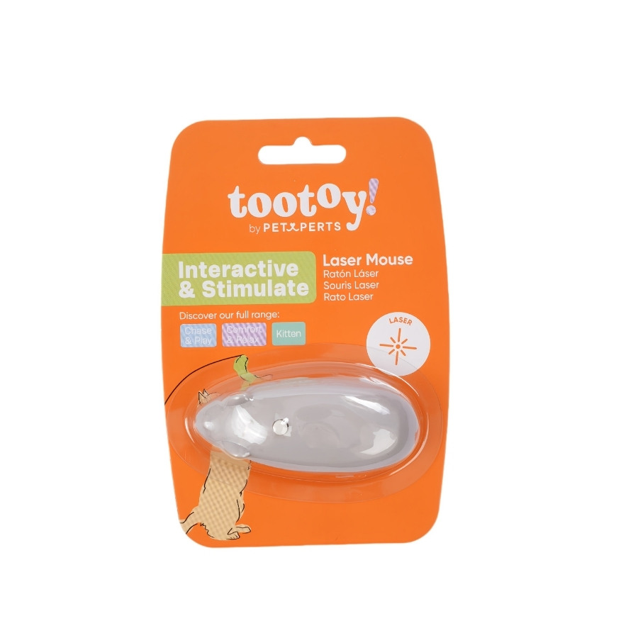 Tootoy! juguete rat&oacute;n l&aacute;ser interactivo para gato, , large image number null