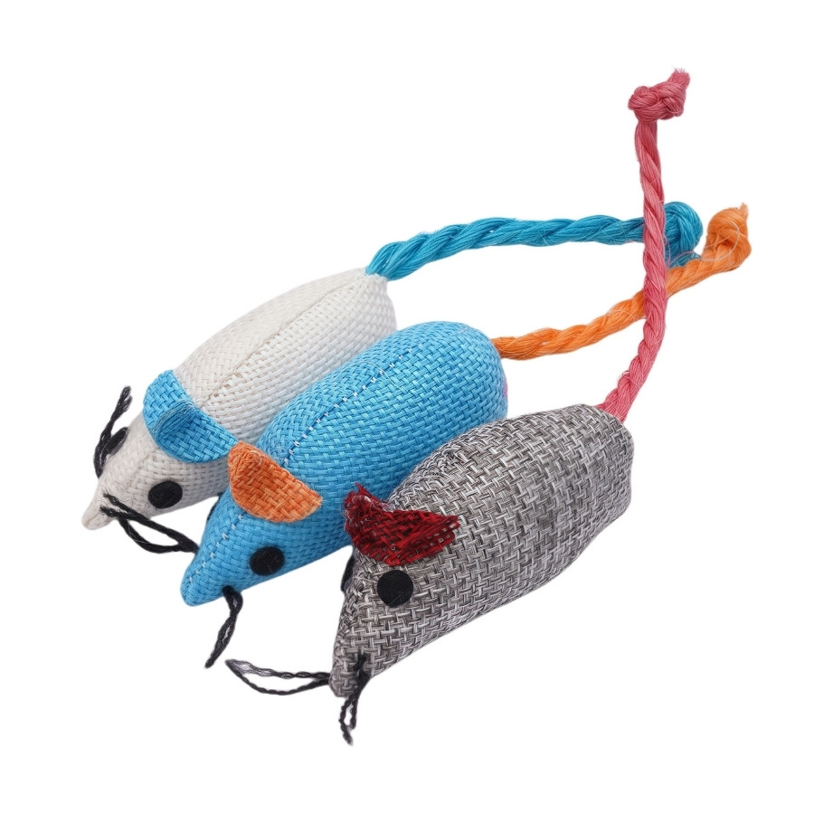Tootoy! juguete peluche ratones de arpillera para gato, , large image number null