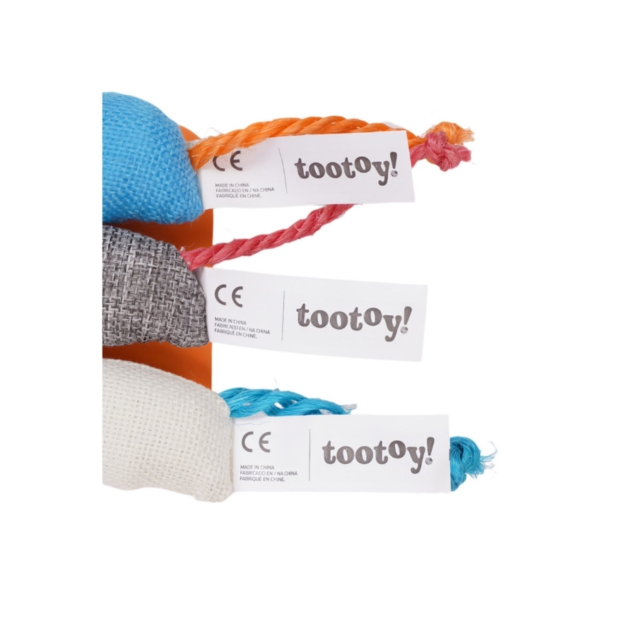 Tootoy! juguete peluche ratones de arpillera para gato, , large image number null