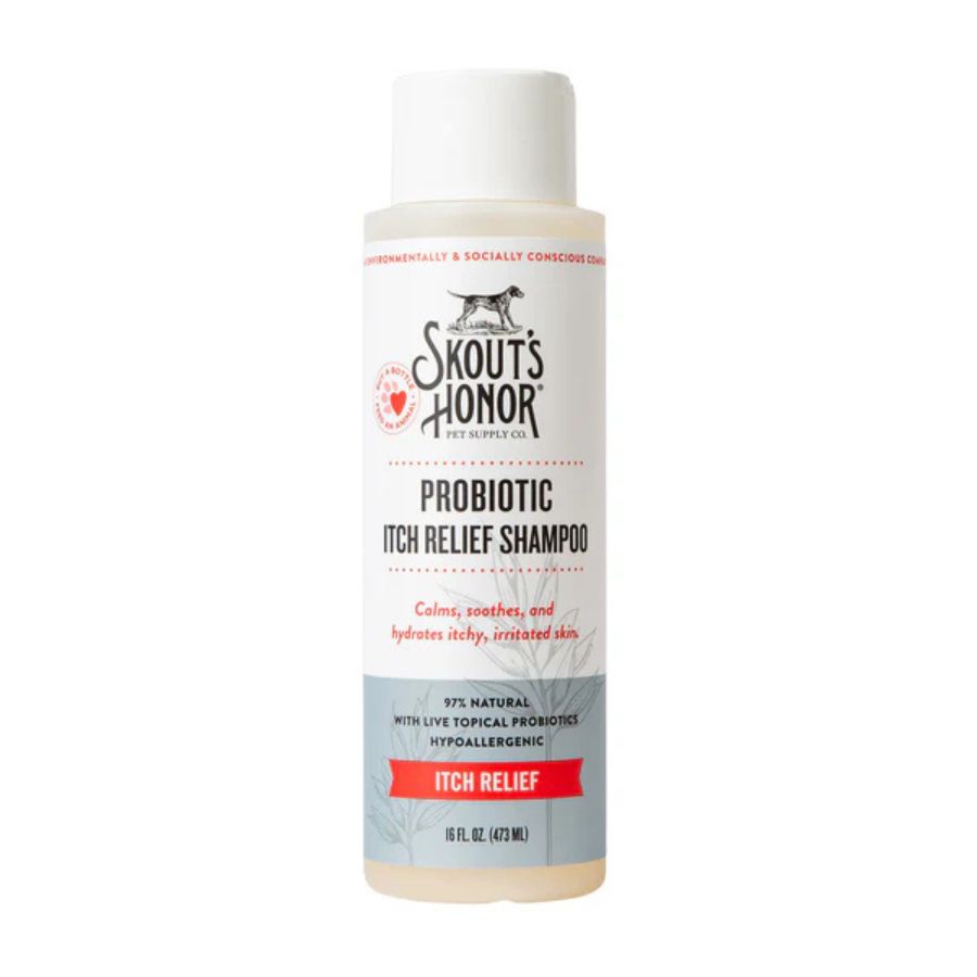 Skouts honor shampoo probiotico calmante de la picazon 473ML para perros