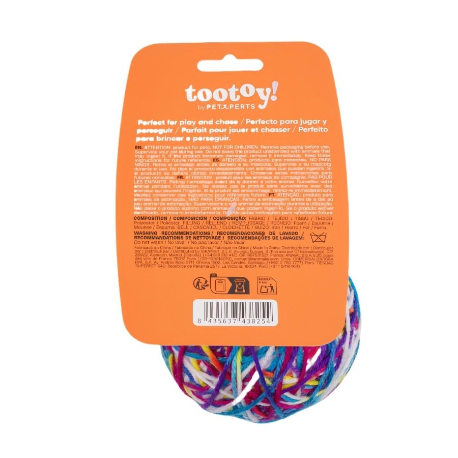 Tootoy! juguete pelota de lana para gato, , large image number null