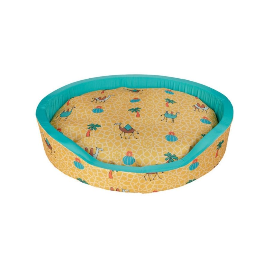 Summer Vibes Cama de verano con estampado de camello para perros 60x50cm, , large image number null