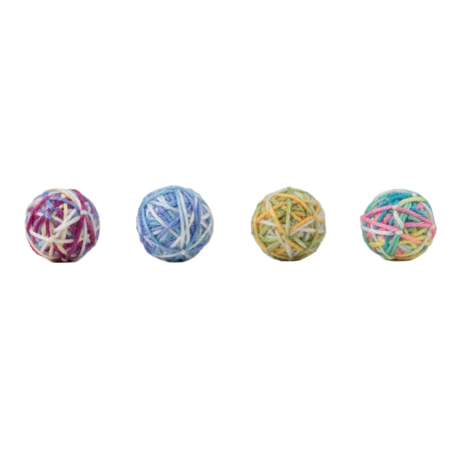 Tootoy! juguete set de pelotas de lana con sonido para gatito, , large image number null