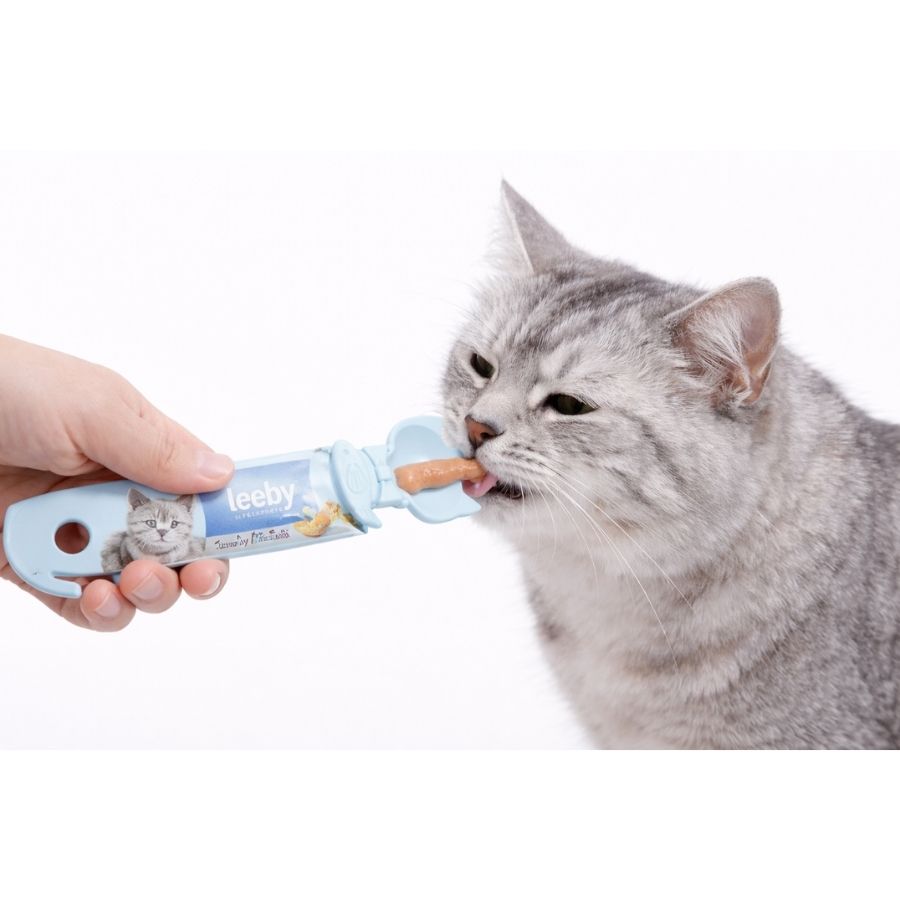 Leeby cuchara saca creamy para gatos, , large image number null