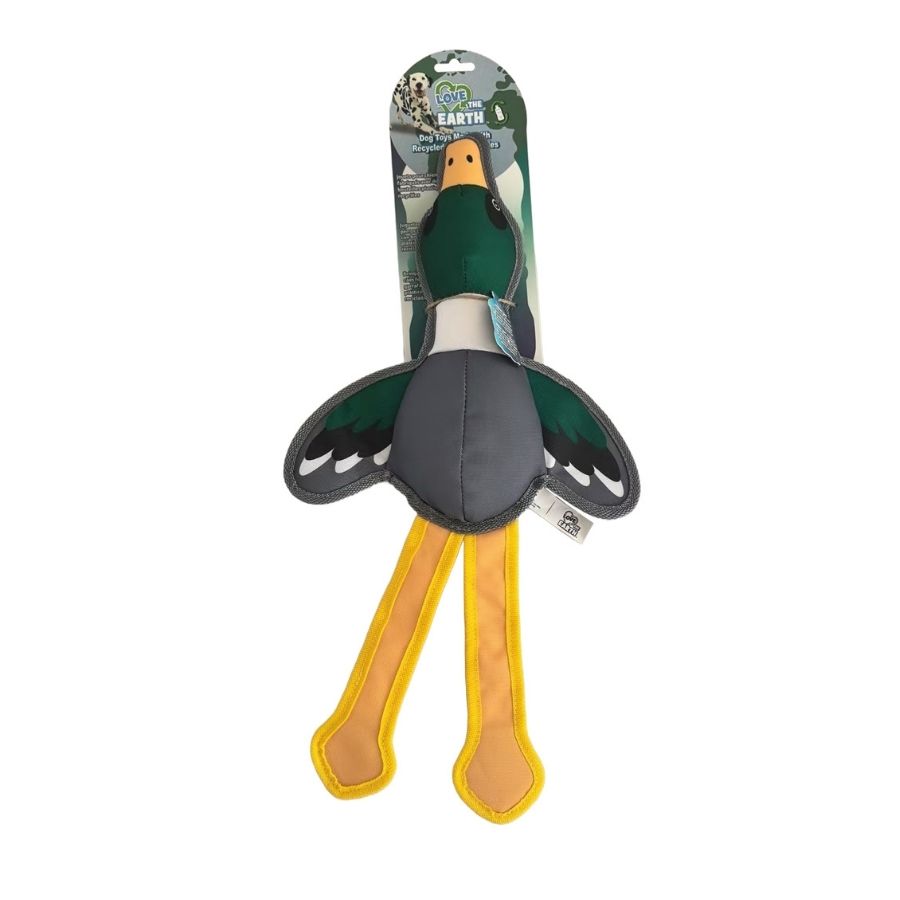 Tootoy! love the earth juguete peluche pato sin relleno para perro