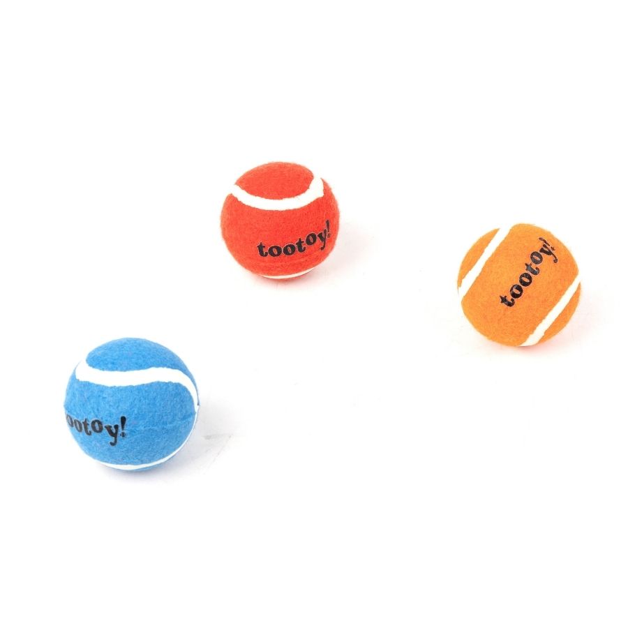 Tootoy! juguete pack de 3 pelotas con sonido para perro, , large image number null