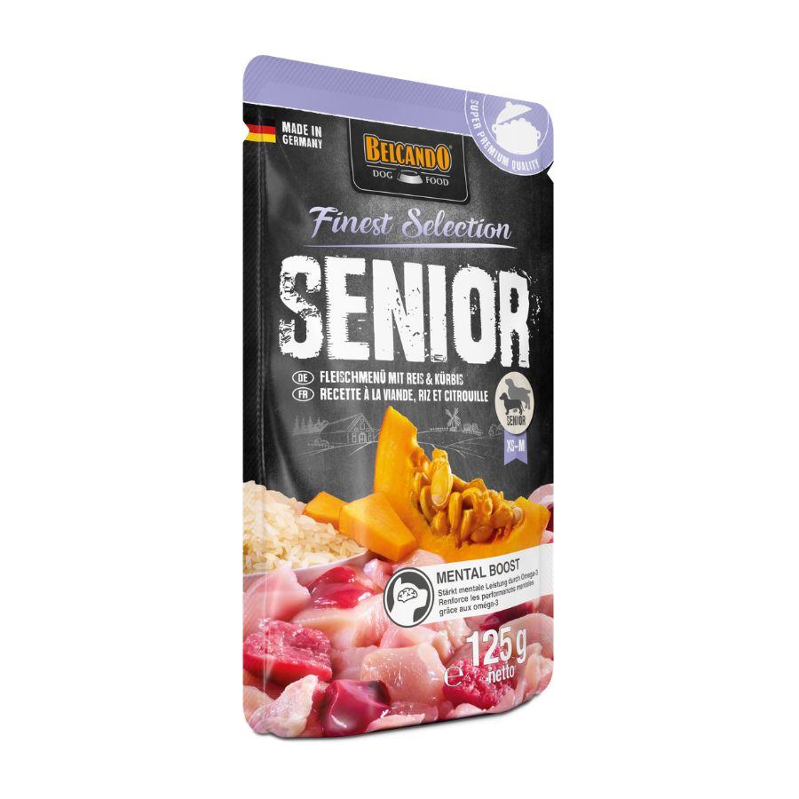 Belcando alimento h&uacute;medo para perros senior men&uacute; de carnes 125GR, , large image number null