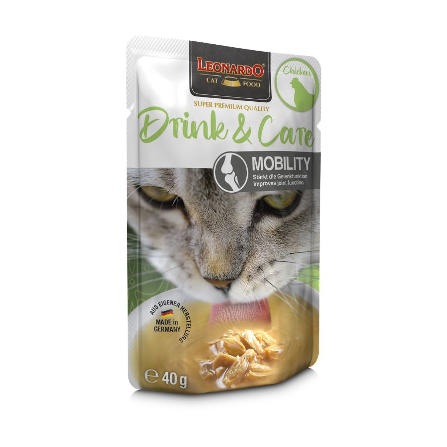 Leonardo alimento h&uacute;medo para gatos drink & care mobility 40GR, , large image number null